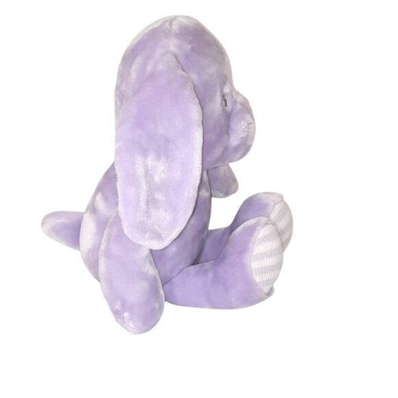 2016 Little Miracles Purple Puppy Dog Soft Lovey Plush Stuffed Toy 14" - Picture 4 of 6